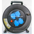 Rubber plug IP44 Pvc Three Core Cable reel With Waterproof COVERS